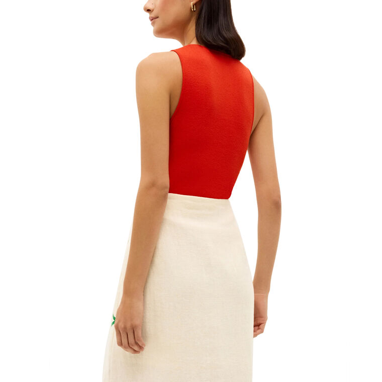 Miranda Ribbed Knit Tank Top image number null