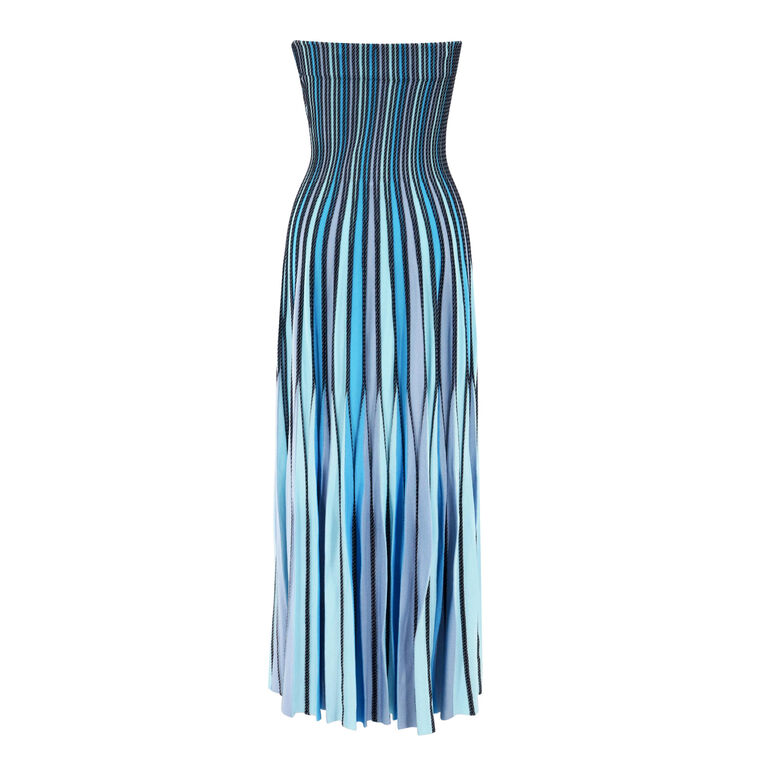 Soleil Striped Midi Dress image number null