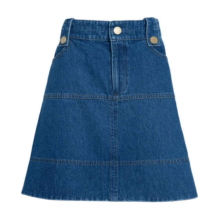 Hudie Denim Mini Skirt image number null