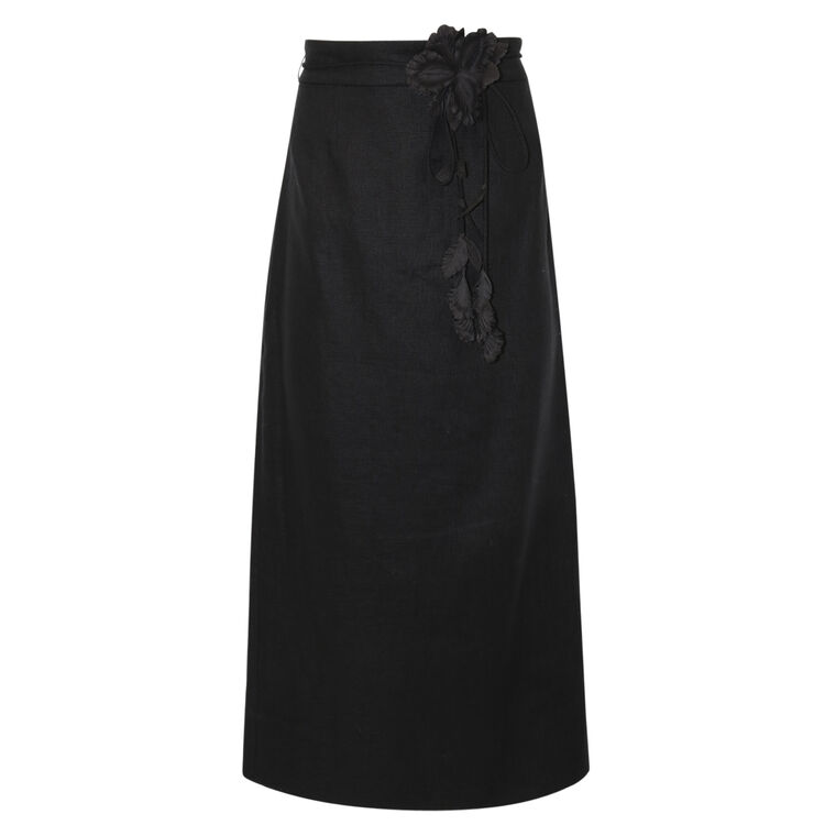 Luminosity Pencil Midi Skirt image number null