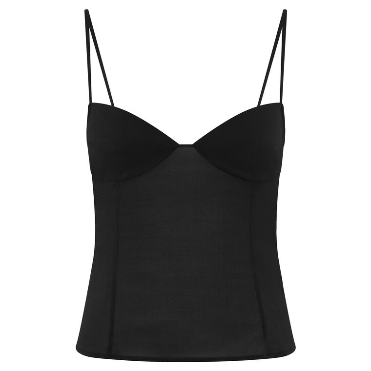 Sweetheart Neckline Silk Cami image number null