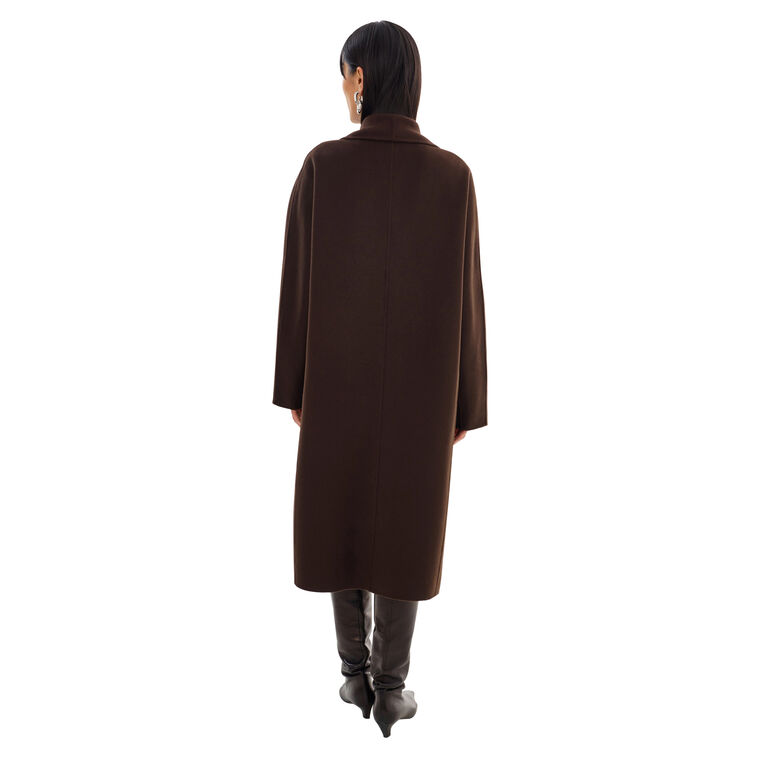 Thara Shawl Collar Wool Coat image number null