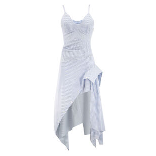 Cascade Sleeveless Midi Shirt Dress