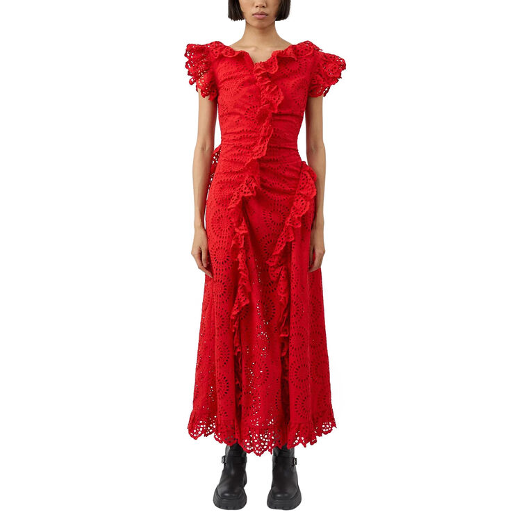 Charli Cotton Eyelet Maxi Dress image number null