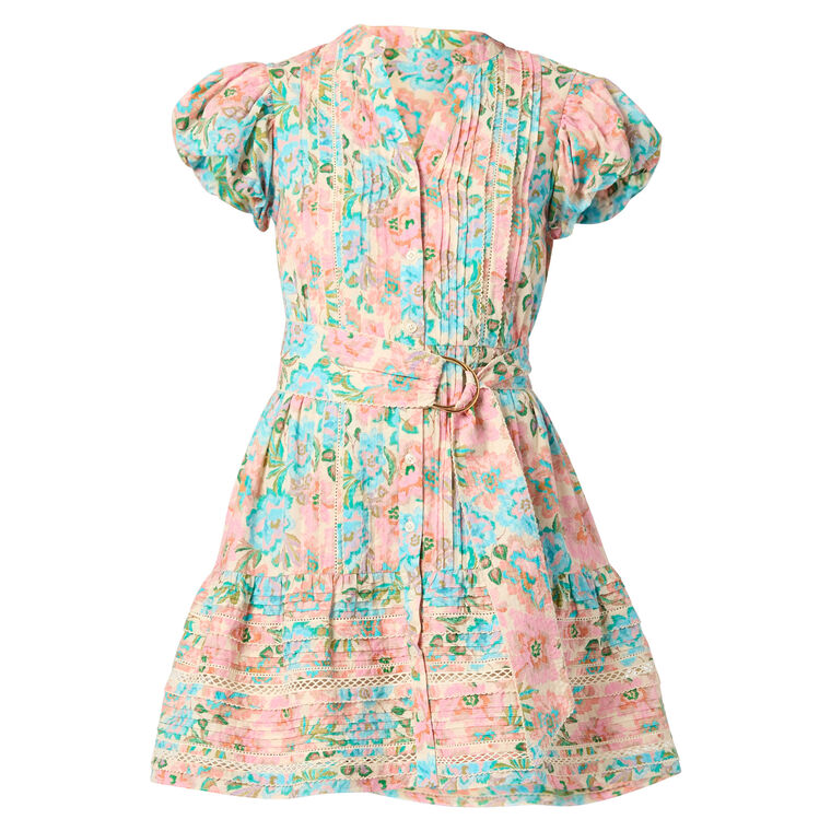 Cicelia Short Sleeve Belted Mini Dress image number null