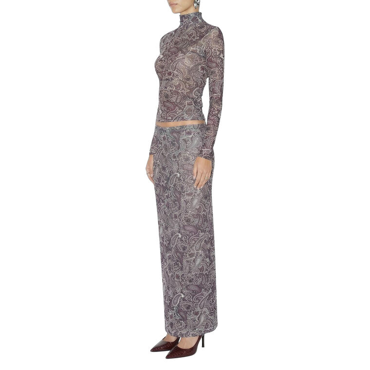 Azana Paisley Mesh Skirt image number null