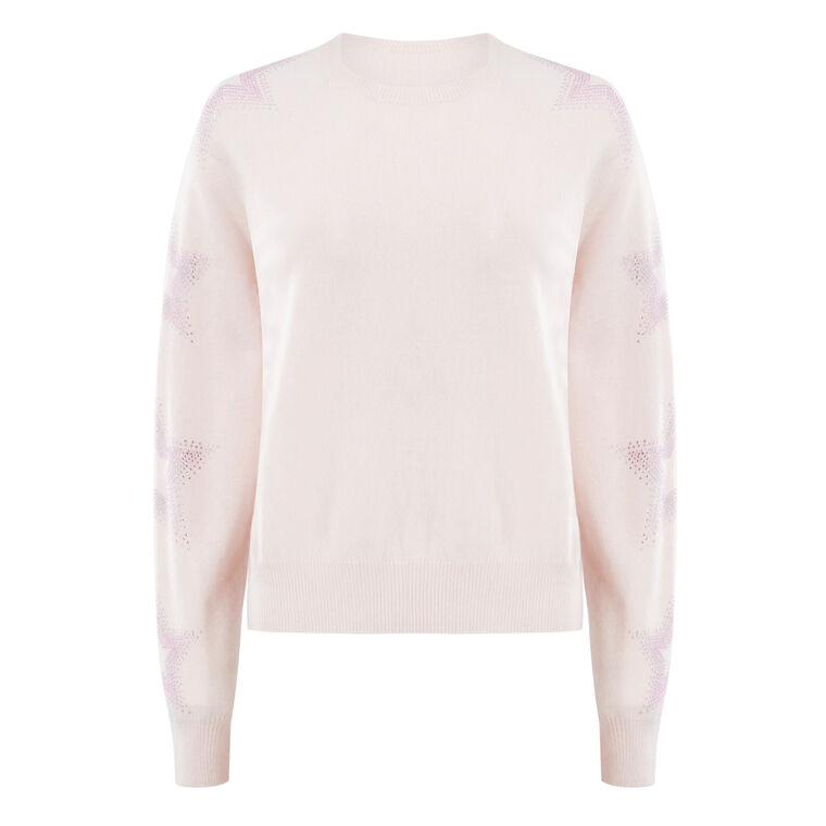 Star Dust Cashmere Crewneck Sweater image number null