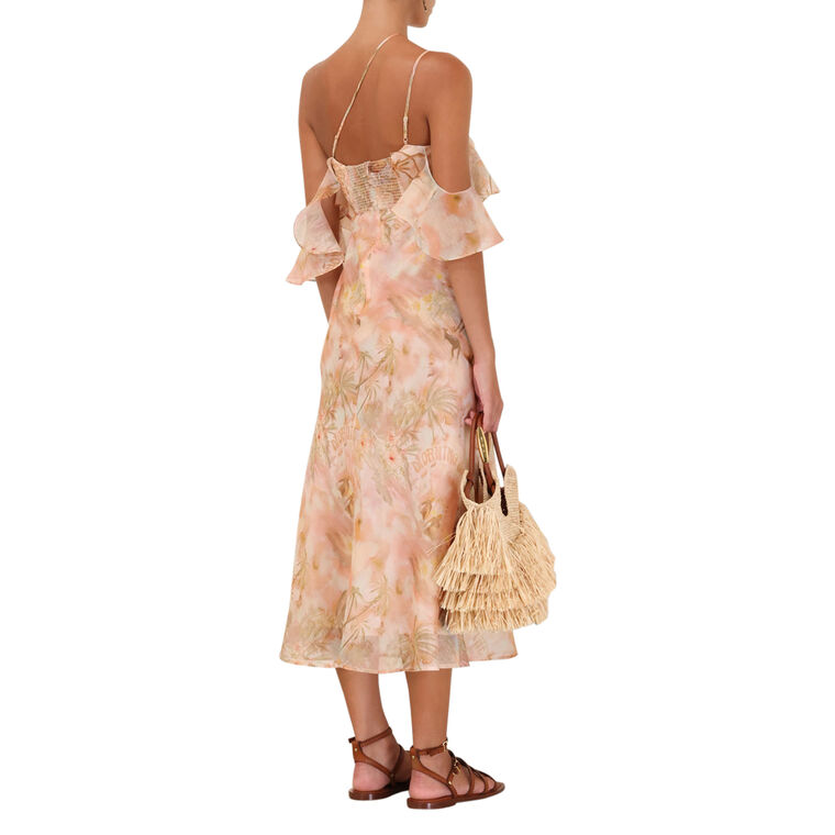 Illuminate Flutter Midi Slip Dress image number null
