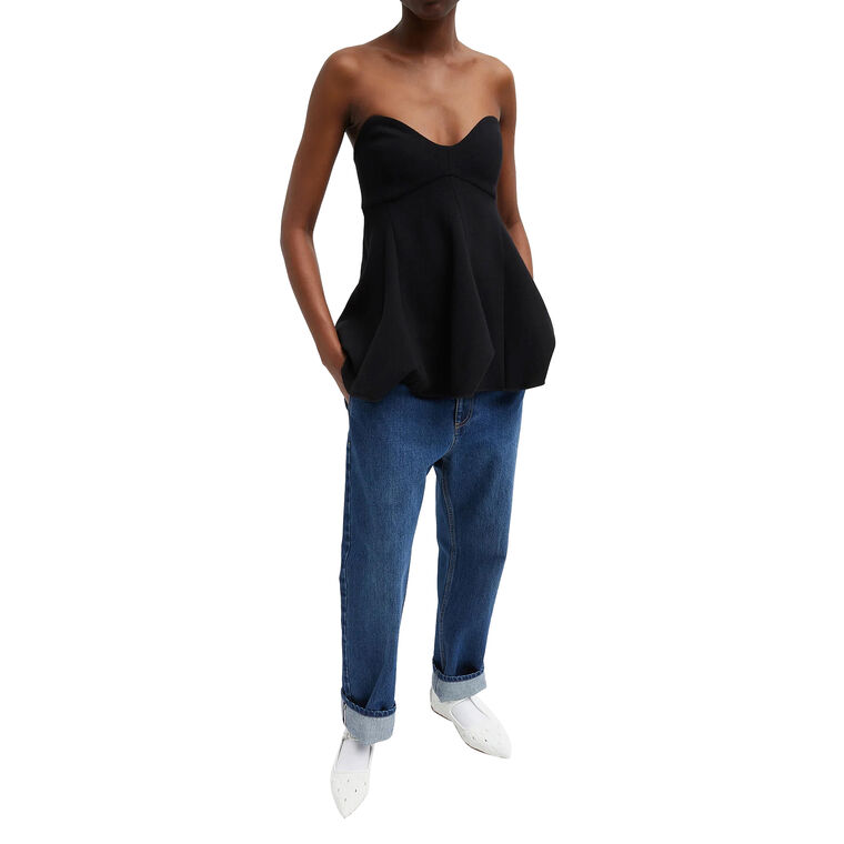 Melee Crepe Strapless Top image number null