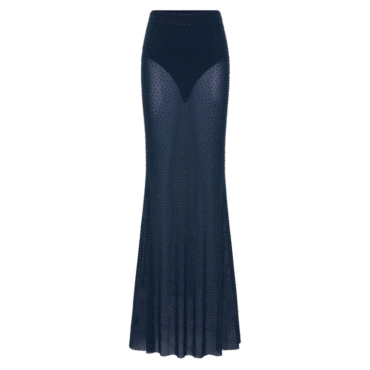 Elivera Sequin Mesh Maxi Skirt image number null