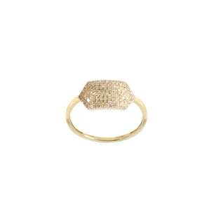 Pave Shield Ring