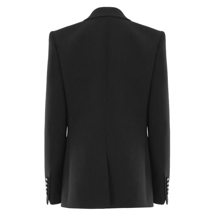 Rue Crepe One Button Jacket image number null