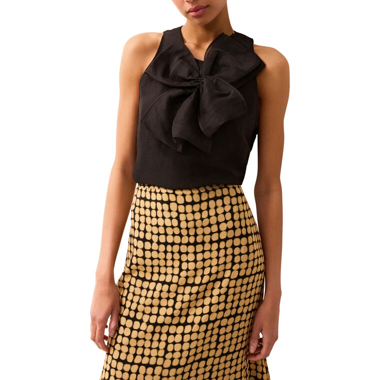 Indira Sleeveless Statement Bow Top image number null