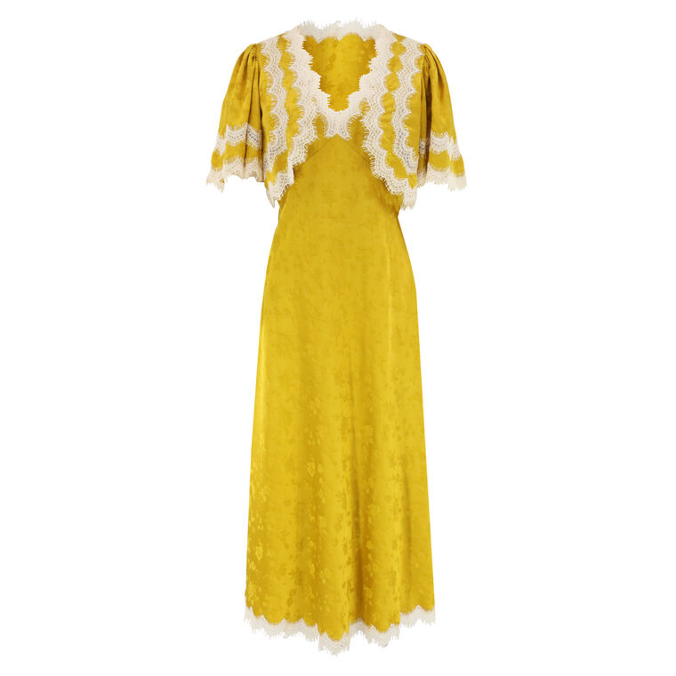 Shay Lace Cape Midi Dress image number null