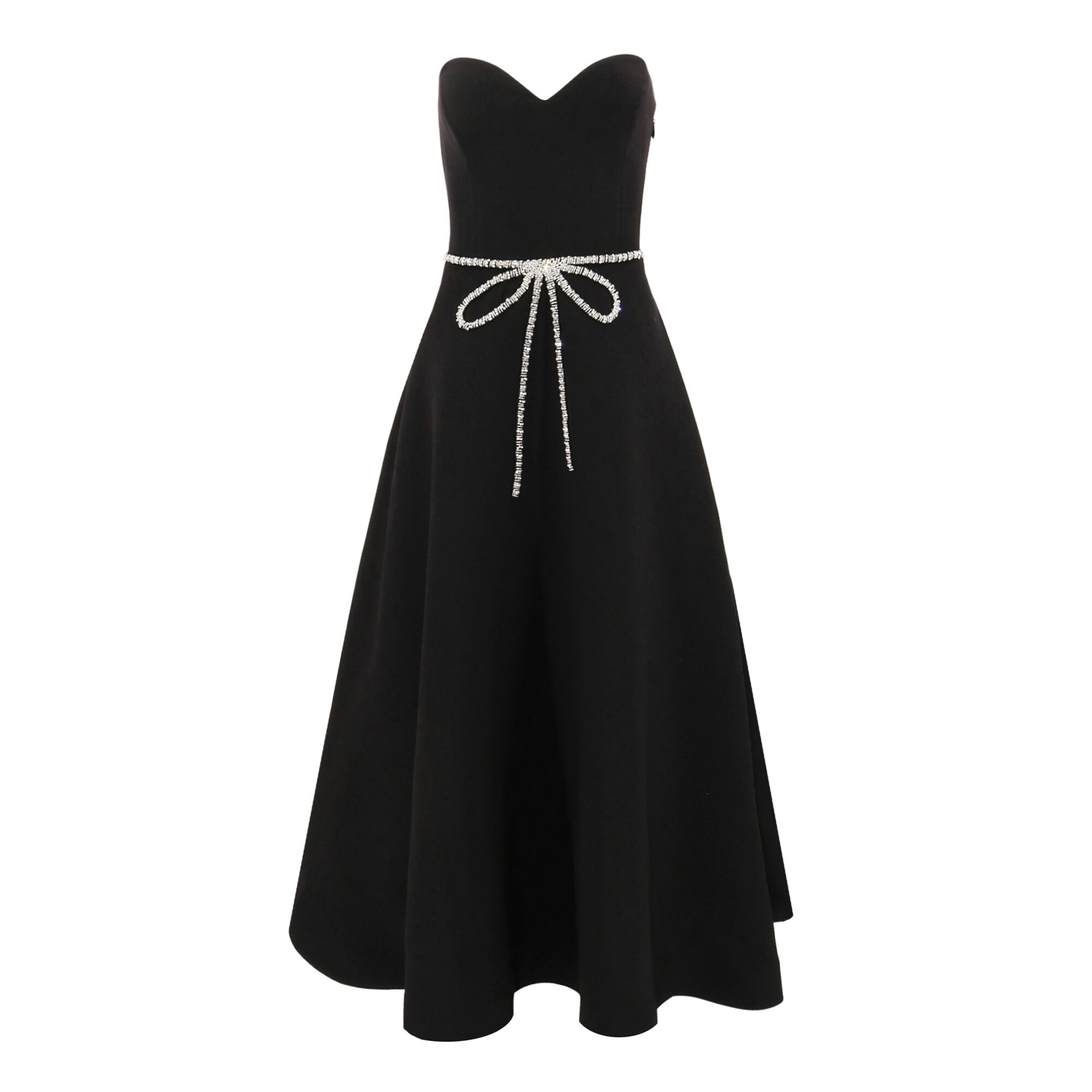 Grace Strapless Maxi Dress With Crystal Bow Detail Grace Strapless Maxi Dress With Crystal Bow Detail