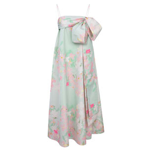 Bailey Sleeveless Side-Bow Midi Dress