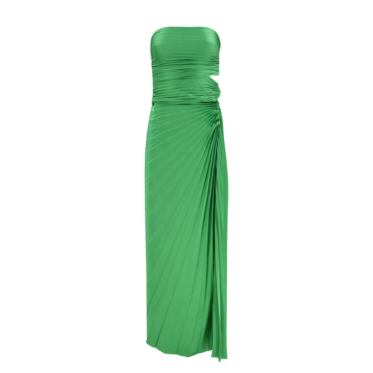 Emerson Satin Pleated Dress image number null