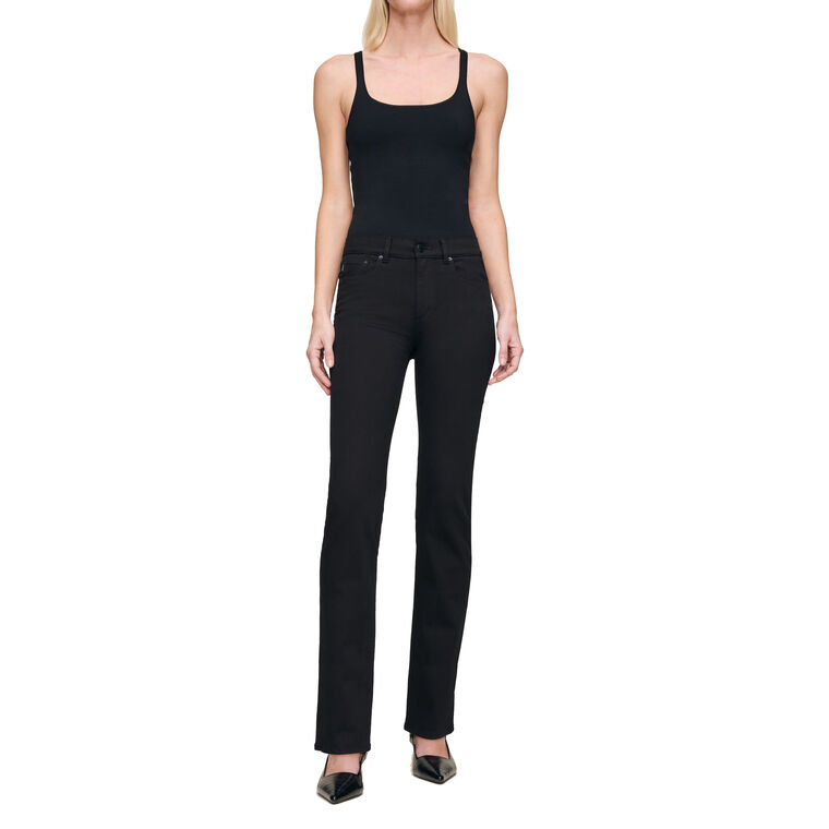 Mara Mid Rise Ankle Straight-Leg Jeans image number null
