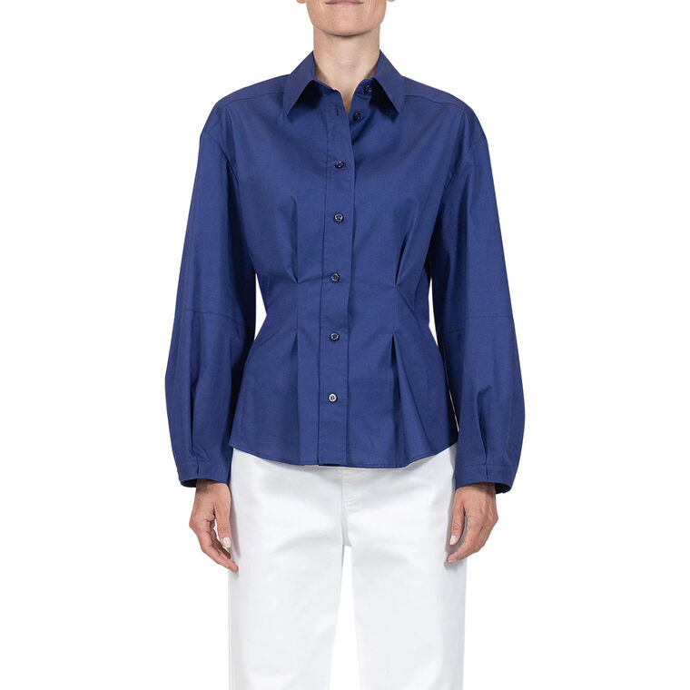 Lucia Long Sleeve Cinched Waist Blouse image number null