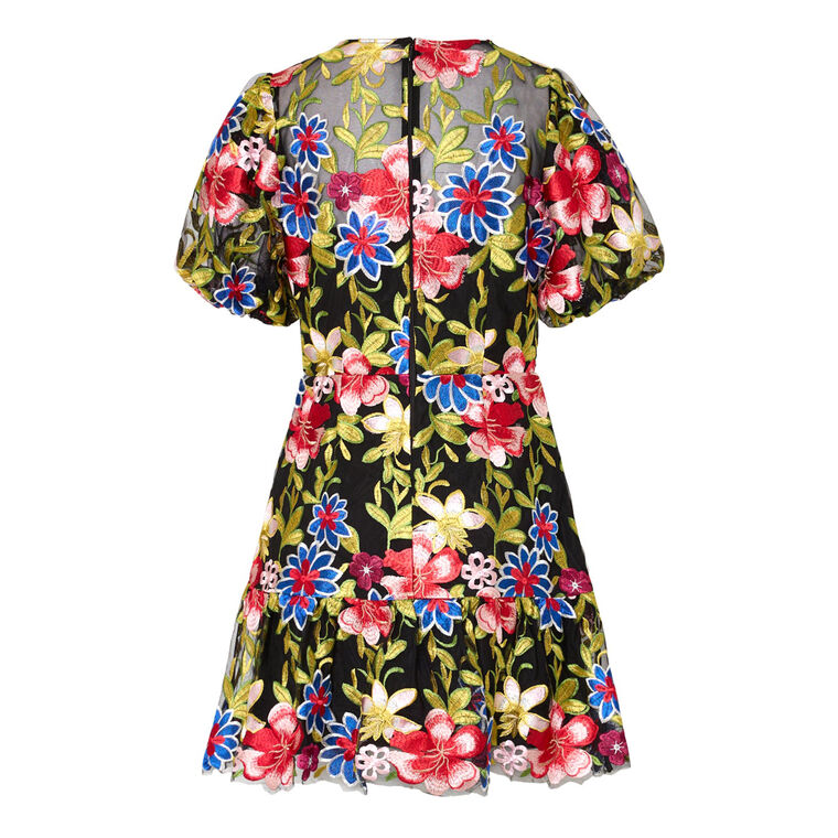 Yasmin Floral Mesh Dress image number null