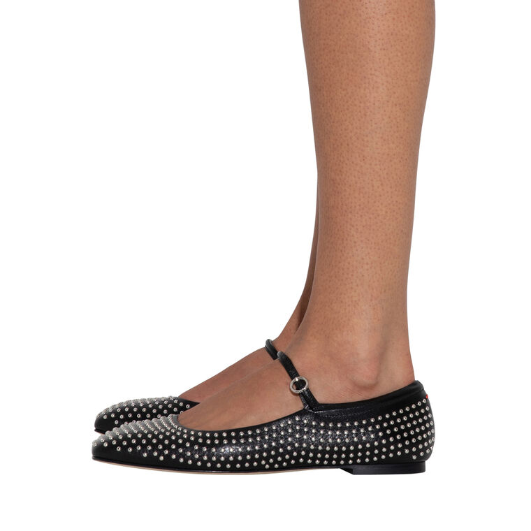Uma Mini Stud Leather Mary-Jane Flat image number null