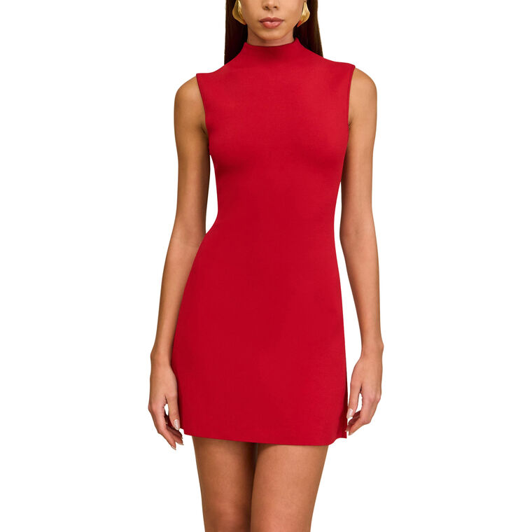 Harlow Sleeveless Backless Knit Mini Dress image number null