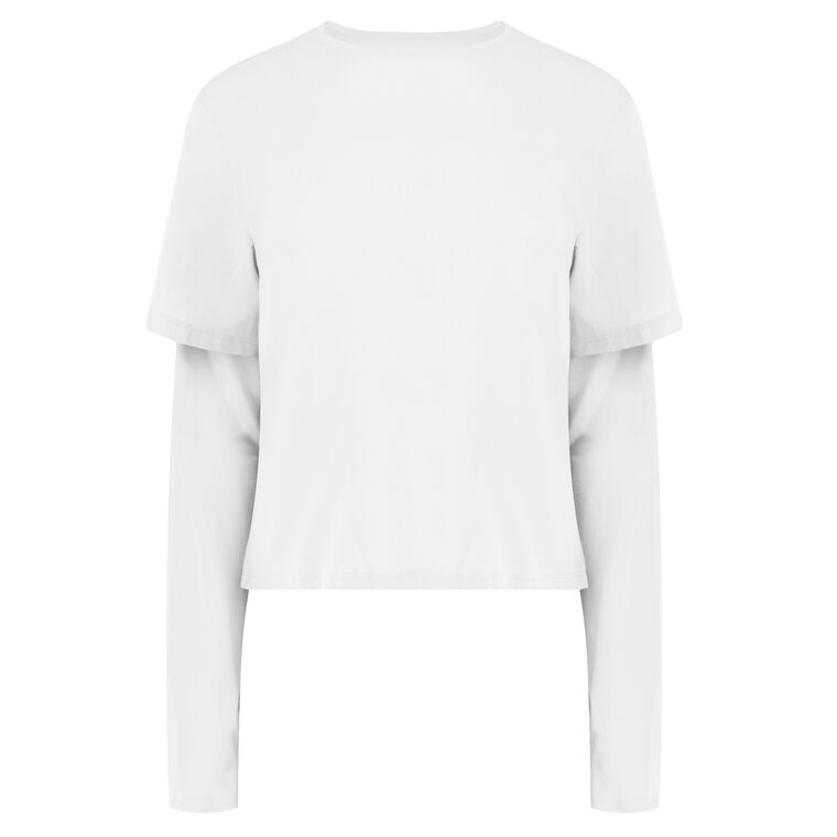 2Tee Double-Layered Crewneck Shirt image number null