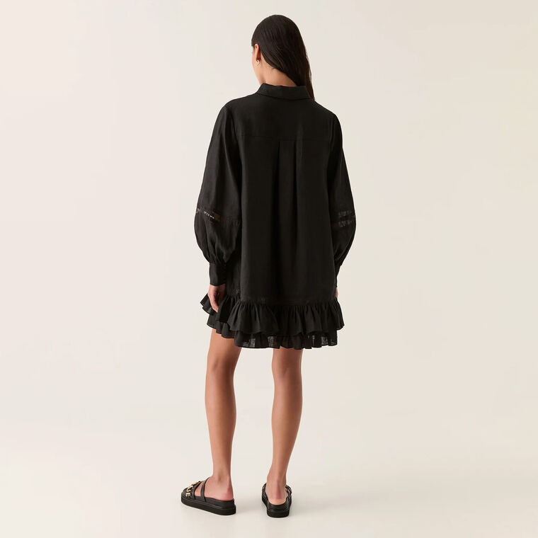 Reva Wave Trim Mini Dress image number null