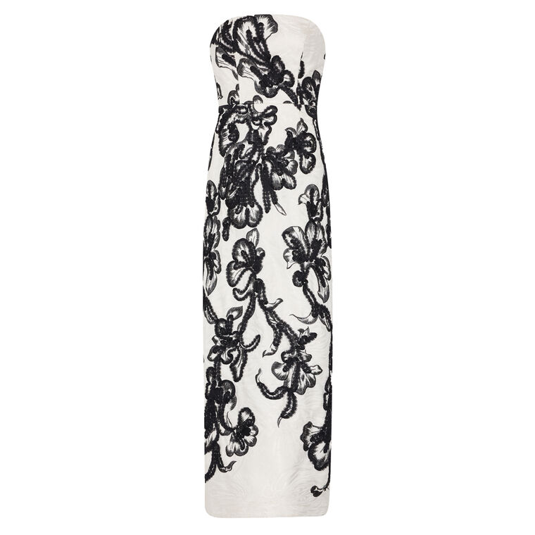 Orion Chiffon Embroidered Maxi Dress image number null