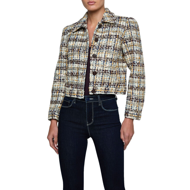 Kasey Sequined Tweed Jacket image number null