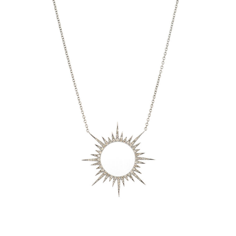 Open Sunburst Necklace image number null