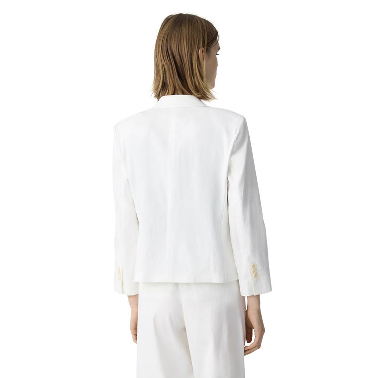 Shrunken Blazer In Good Linen image number null