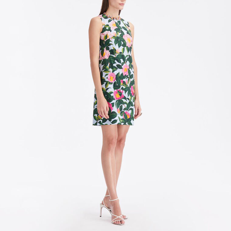 Camellia Cotton Poplin Shift Dress