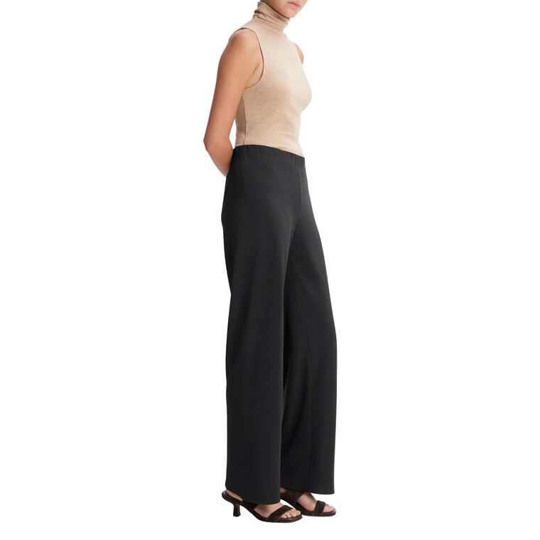 High-Waist Crepe Bias Pant image number null