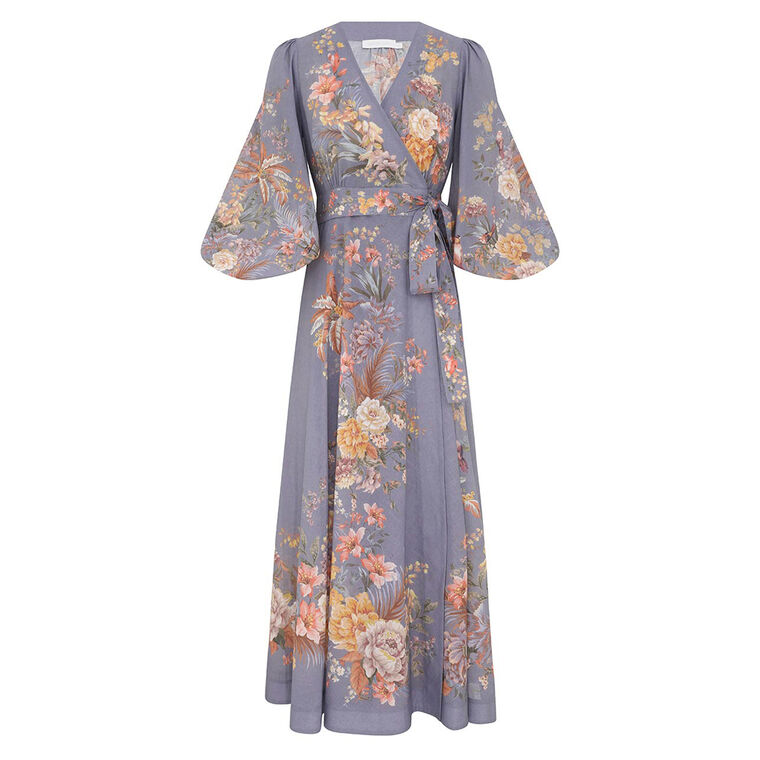 Tallow Wrap Midi Dress image number null