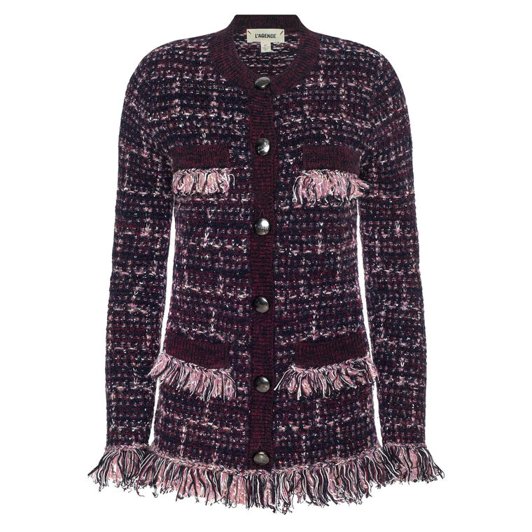 Kastoria Fringe Trim Cardigan image number null