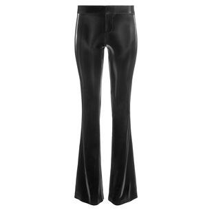 Bella Ultra Low Rise Vegan Leather Bootcut Pant