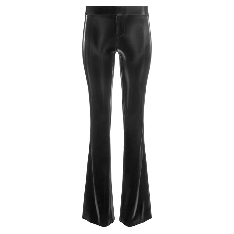 Bella Ultra Low Rise Vegan Leather Bootcut Pant image number null