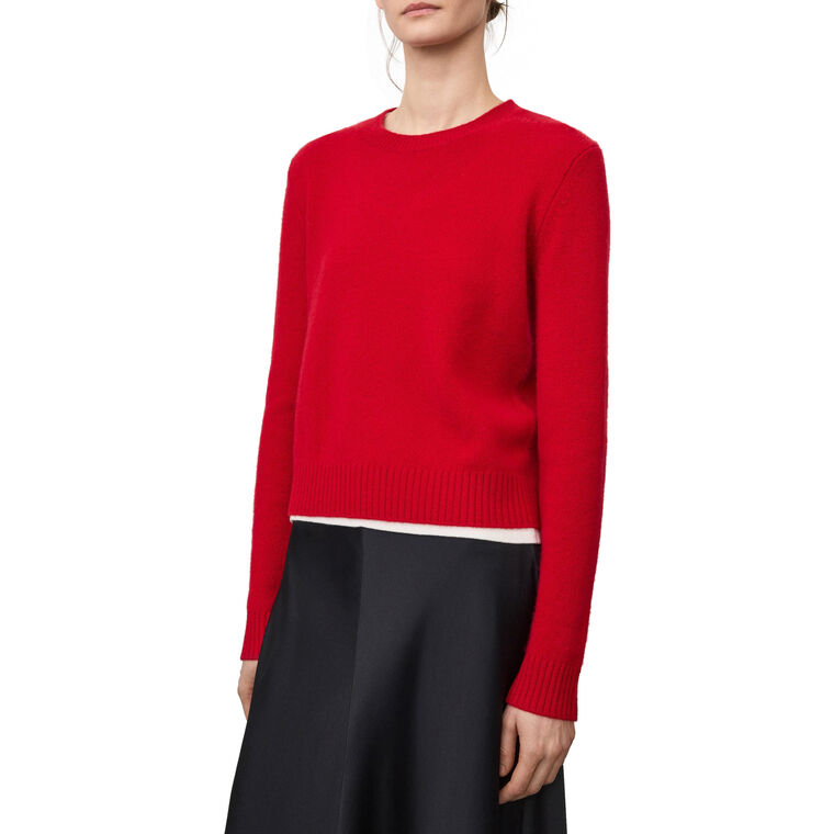 Mable Long Sleeve Cashmere Crewneck Sweater image number null