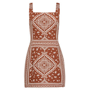 Augustine Bandana Sleeveless Mini Dress