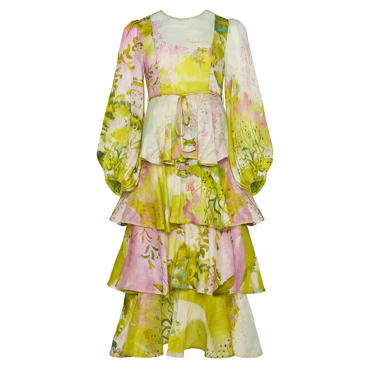 Chelsea Long Sleeve Tiered Maxi Dress image number null