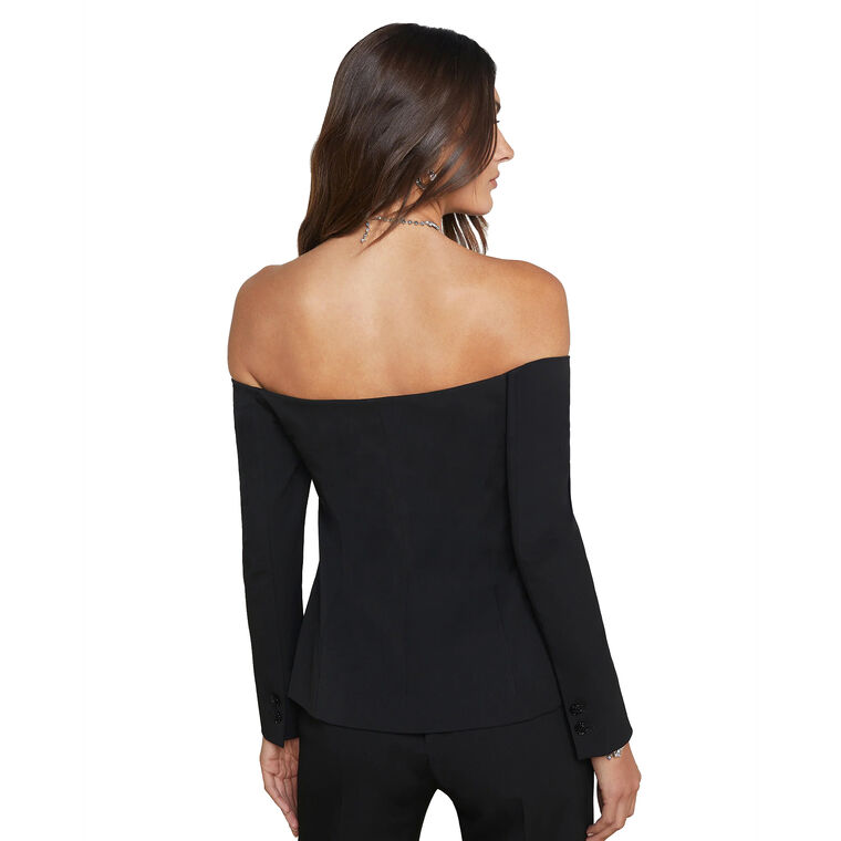 Alice Off Shoulder Blazer Top image number null