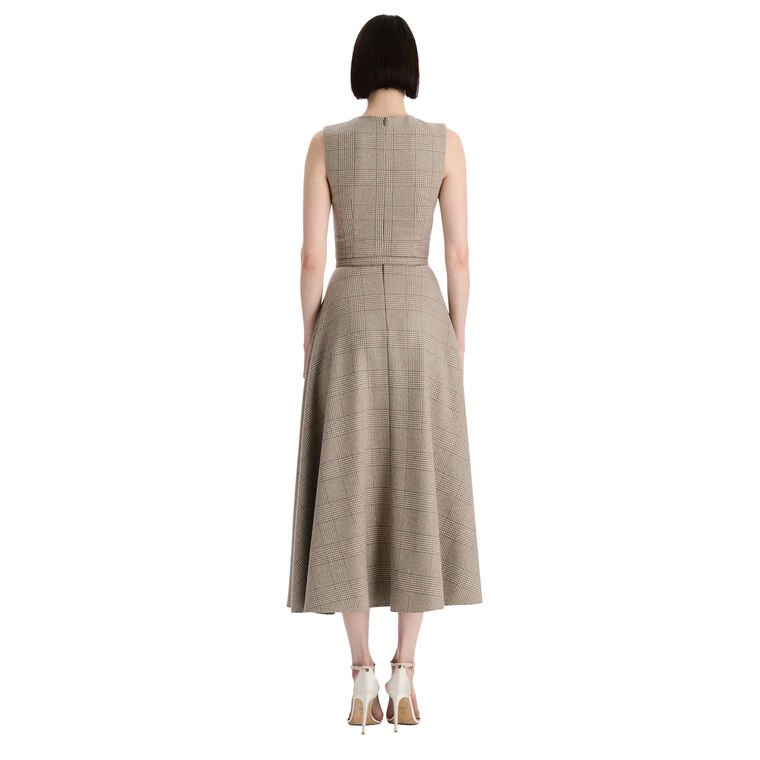 Plaid Cashmere-Blend Dress image number null