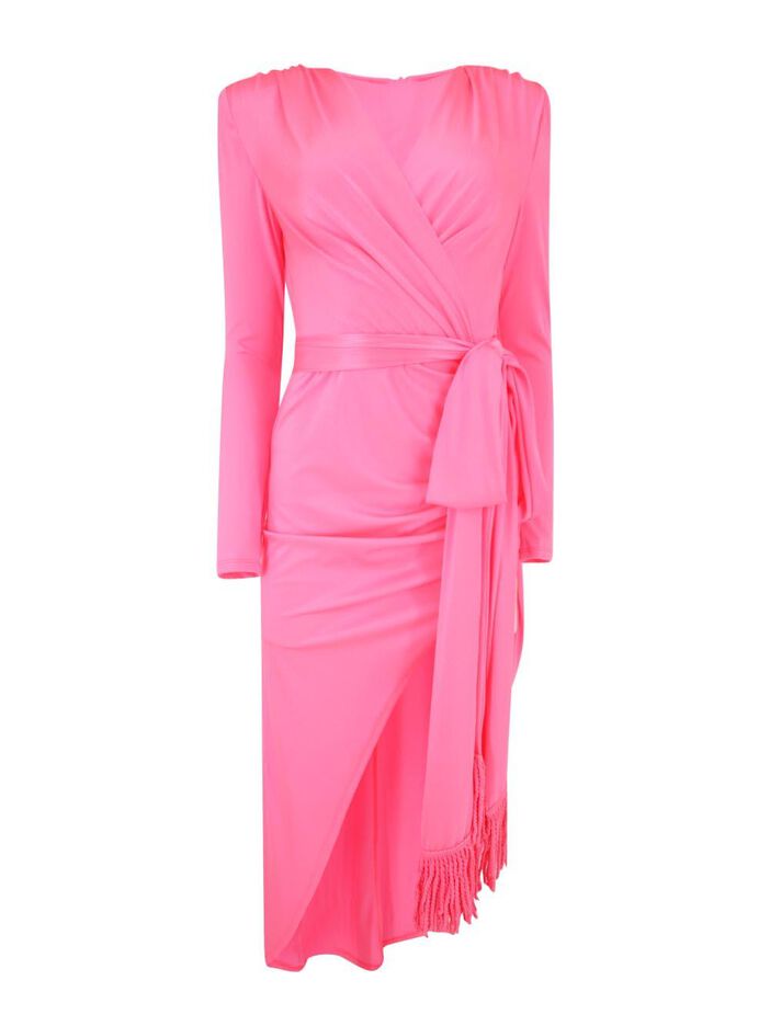 Electric Pink Maxi Dress image number null