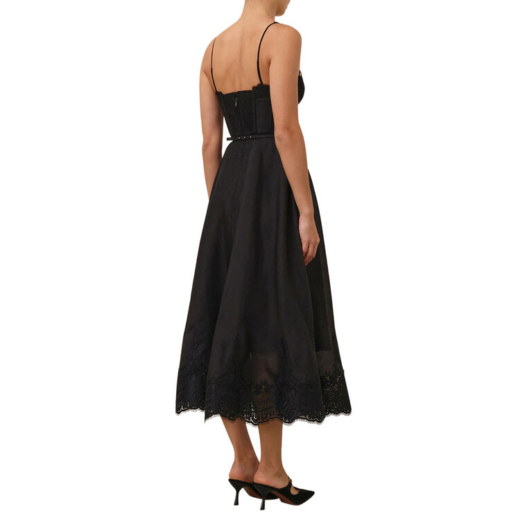 Hypnotic Sleeveless Lace Trim Midi Dress image number null