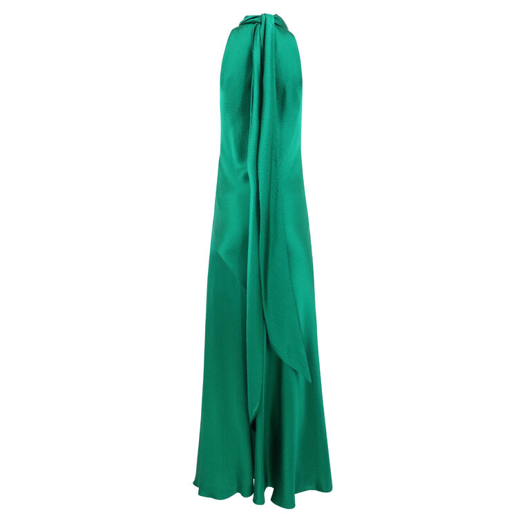 Hammered Satin Gown image number null