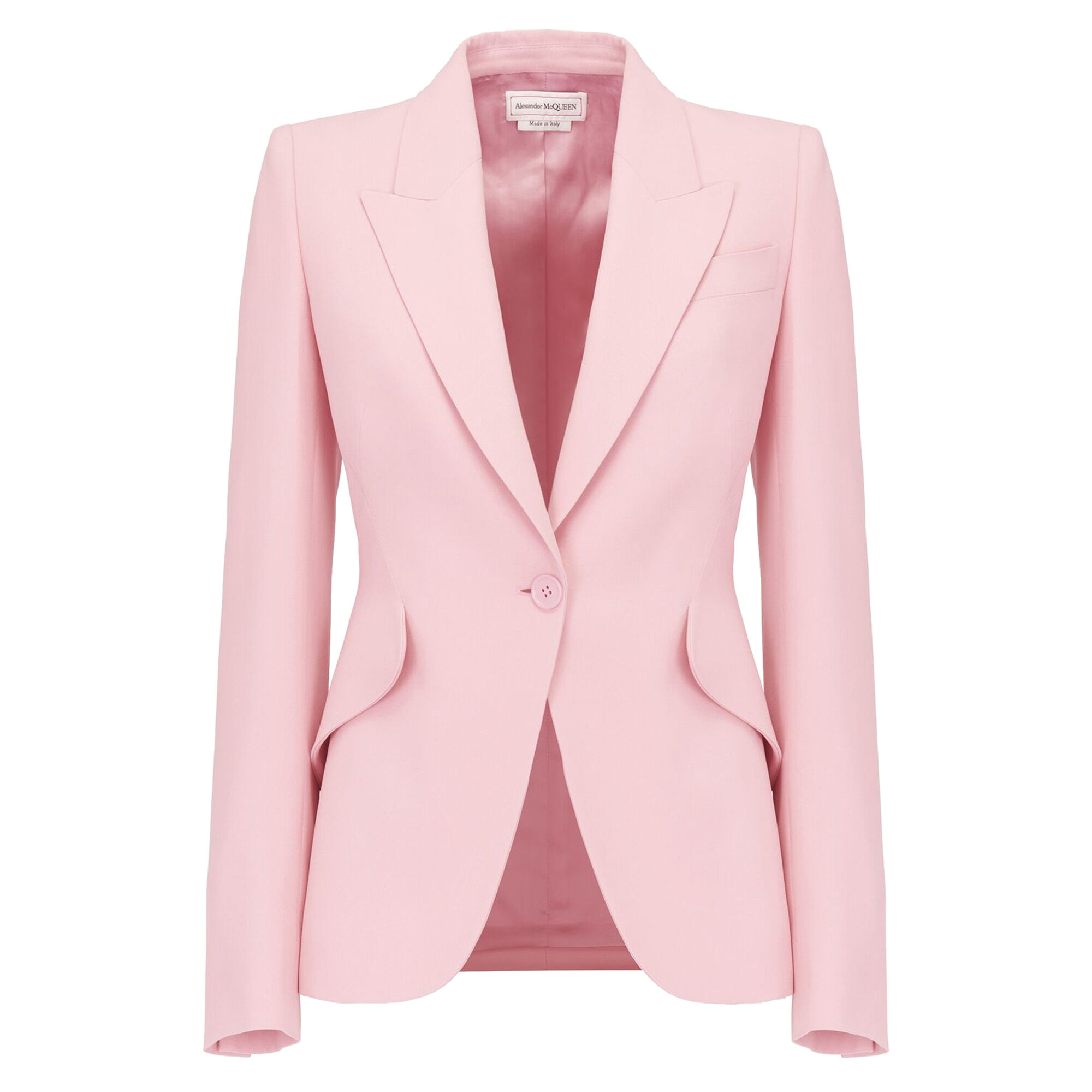 McQueen Peak Shoulder Leaf Crepe Suit Jacket | Tootsies