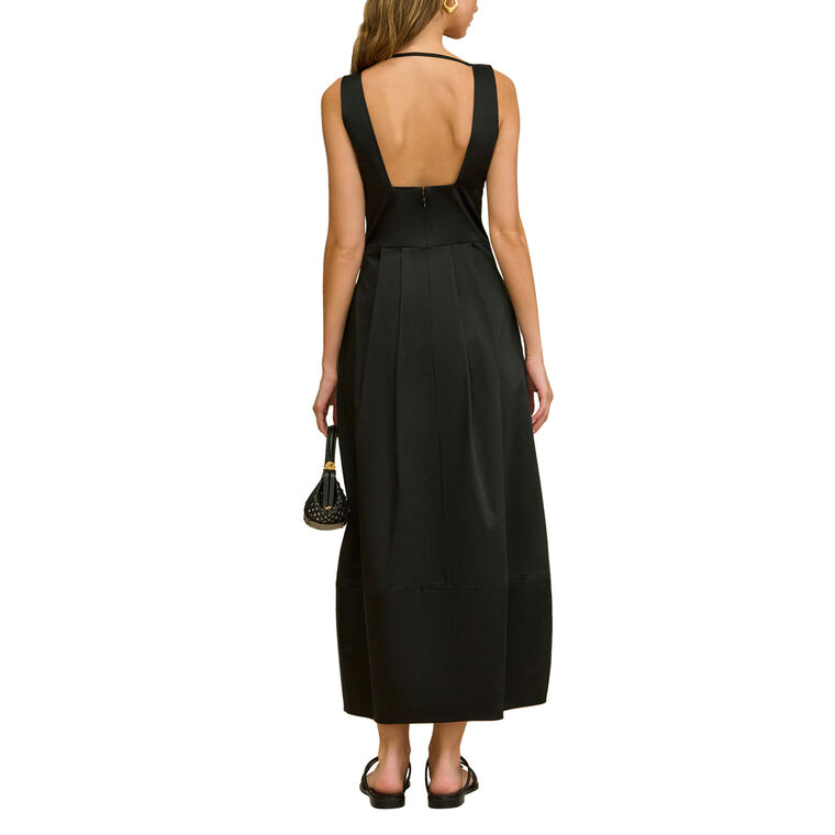 Ebisu Sleeveless Plunging Neckline Midi Dress image number null