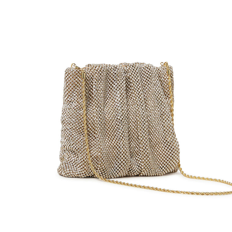 Ember Diamante Gathered Clutch image number null