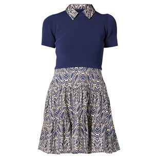 Lena Short Sleeve Collared Mini Dress